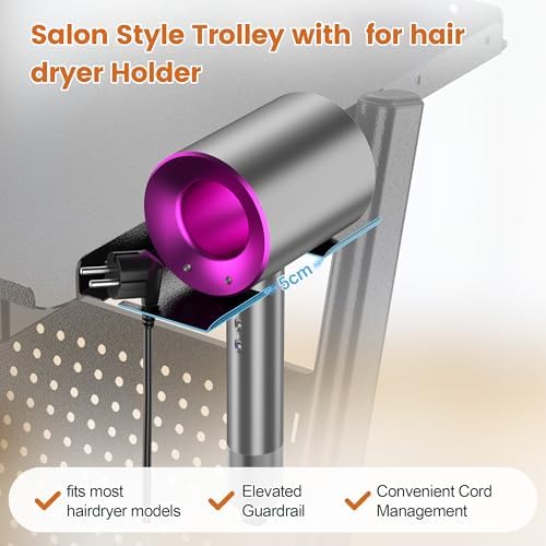 Salon Trolley Salon Cart on Wheels Rolling Salon Tray - Image 7