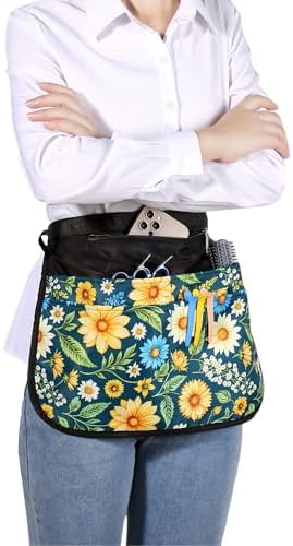 Barber Apron with 5 Pockets, Waterproof and Bleach-proof Hair Stylist Apron for Men and Women - Image 2