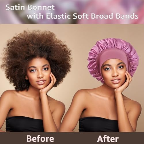 Satin Bonnet Silk Hair Bonnet for Sleeping, Bonnets for Women - Image 3