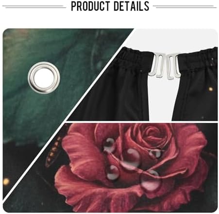 ALAZA Rose Flower Butterfly Barber Cape for Men Women, Waterproof Haircut Apron Beard Shaving Bib Hair Cutting Cloth 55 x 65 Inch - Image 4
