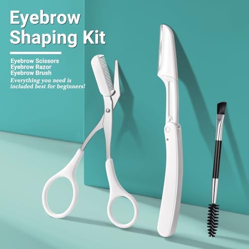 TsMADDTs Eyebrow Tweezers, 8 in 1 Tweezers Set for Women Facial Hair, Eyebrow Trimmer Scissors, Professional Shaping Grooming Kit - Image 5