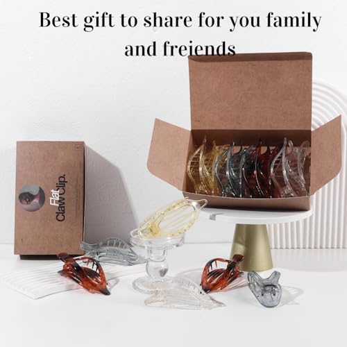8 Pack Clear Flat Hair Clips – Matte Claw Clips for Women & Girls, Fresh Aesthetic Hair Accessories, Strong Hold No-Slip Barrettes for Summer & Everyday Styling - Image 7