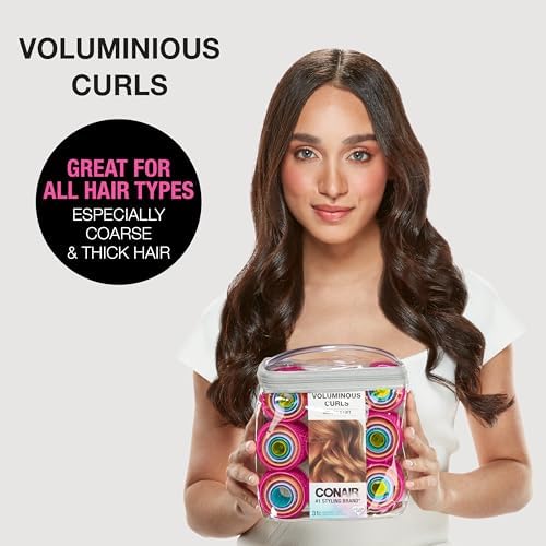 Conair Foam Hair Rollers & Self Grip Hair Rollers - Heatless Curls Overnight - Assorted Sizes & Colors - 48 & 31 Count - Image 6
