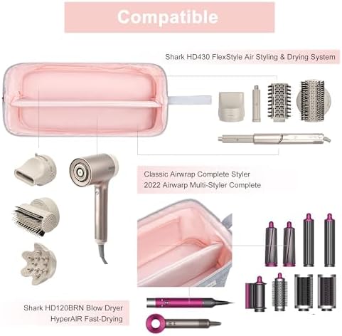 Leudes Hair Dryer Tools Travel Bag for Shark Flex Style Case Air Wrap - Image 5