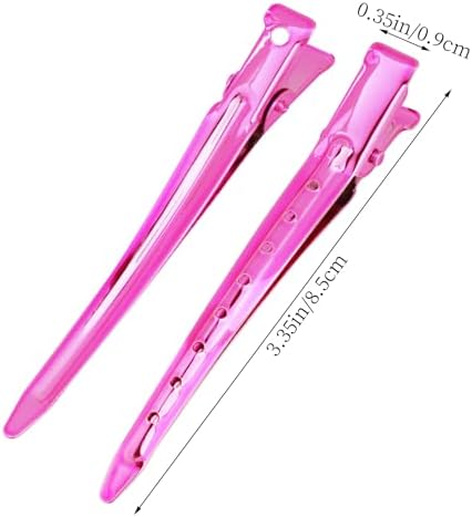 Bantoye 24Packs Duck Bill Clips 3.35 Inch Metal Alligator Clip, Bright Pink - Image 2