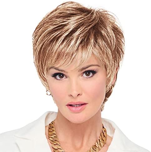 Raquel Welch Fierce And Focused Hand Tied Short Bob Wig by Hairuwear, Average Size Cap, RL16/88 Pale Golden Honey by Unknown