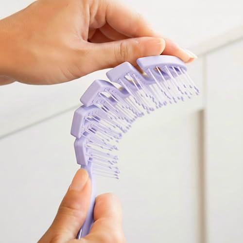 Flex Detangling Hair Brush (Purple) - Image 5
