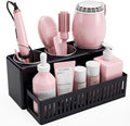 Hair Tool Organizer, Detachable Hair Dryer Holder with 3 Stainless Steel Cups, Wall Mounted Bathroom Organizers and Storage for Accessories, Curling Irons, Straighteners, Toiletries, Makeup by LATTYSY