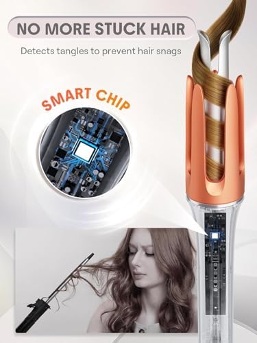 SHEGLAM Automatic Curling Iron 1 inch with 3 Temperatures Fast Heating, 2-Way Rotation, Automatic Shut-Off, Anti-Scald, Anti-Tangle Rotating for Hair Styling - Image 6