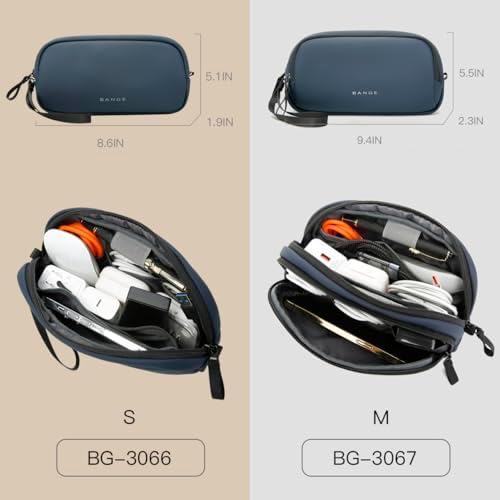 BANGE Cable Organizer Pouch， Travel Water Resistant Tech Accessories Bag Carry Storage，Electronic Organizer Accessory Case for Charger, Cables, Power Bank - Image 3