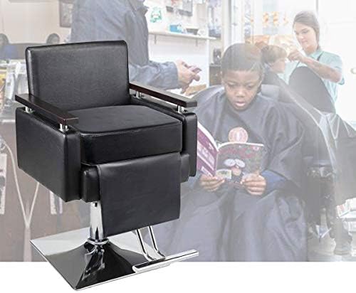 Salon Barber Booster Seat Cushion for Kids Hair Cutting Salon Leather Pads, Boat Booster seat Cushion, Salon Styling Chair Seat Booster, Barber Beauty Salon Spa Equipment Black - Image 2