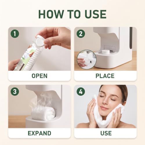 Towel Refills for Hot Face Towel Heater Machine, 60 Pcs Disposable Compressed Face Towels for Smart Towel Warmer, 3 Buckets, 20 Pcs Per Bucket - Image 3
