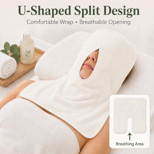8PCS U-Shaped Microfiber Facial Towels for Estheticians, Split Design - Image 5