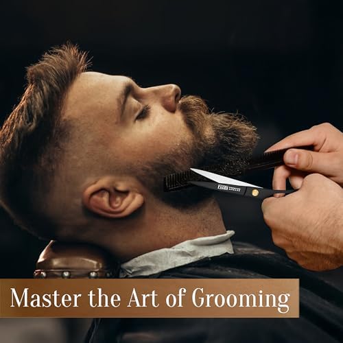 Facón Hair Cutting Scissors - Professional Hair Scissors 6.5 Inch Razor Edge Barber Shears Salon Hair Cutting Shears - Japanese Stainless Steel - Precision Cutting Premium Shears for Men, Women & Kids - Image 4