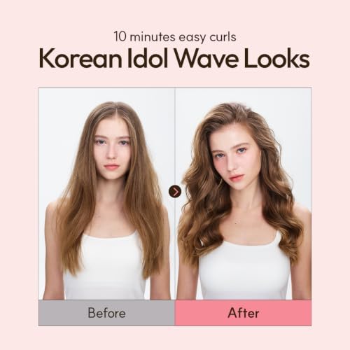 vodana GlamWave Ceramic Hair Curler 1.4 inch - Shiny & Damage-Free Natural Waves with All-Day Hold | Advanced Double Ceramic Coating with Rapid Instant Heat, Strawberry Cream - Image 2