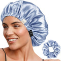 YANIBEST Adjustable Satin Bonnet to Reduce Frizz, Silk Feeling Hair Wrap by yanibest