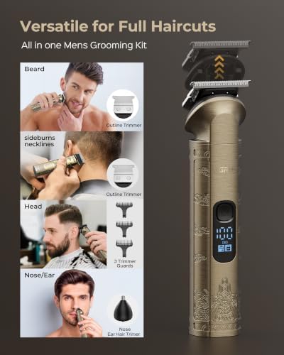 VGRPRO Hair Clippers for Men, Beard Trimmer, Foil Shaver 3-in-1 Clipper Set - Image 3