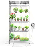 Barrina CX3Z Indoor Greenhouse with Grow Light 4-Tier 108W 35.4x13.8x70.9IN by Barrina