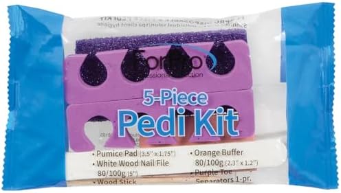 ForPro 5-Piece Pedi Kit, 100ct, Individually-Packed Pedicure Set - Image 3