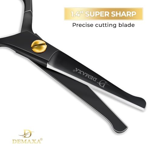 Premium 4.2 Blunt Tip Professional Mustache Scissors Beard Scissors for Men with Slanted Tweezers 1 Mustache Comb 1 Beard Comb & Pouch – Beard Trimming kit & Mustache Kit - Image 4