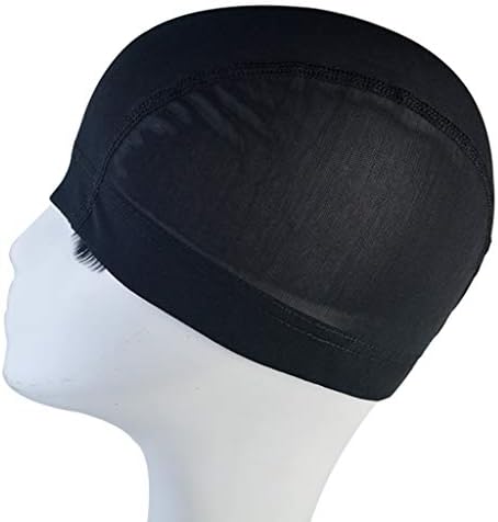 Tayfremn 12pcs Dome Caps, Mesh Dome Wig Cap Black Elastic Wig Caps Stretchable Spandex Dome Caps Breathable Nylon Light Hair Mesh Net for Men Women Wigs Making - Image 4