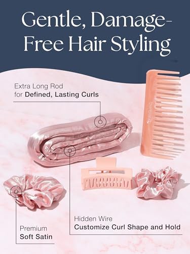 Lily England Heatless Curls Overnight Set - Satin Hair Curlers to Sleep In - Image 6