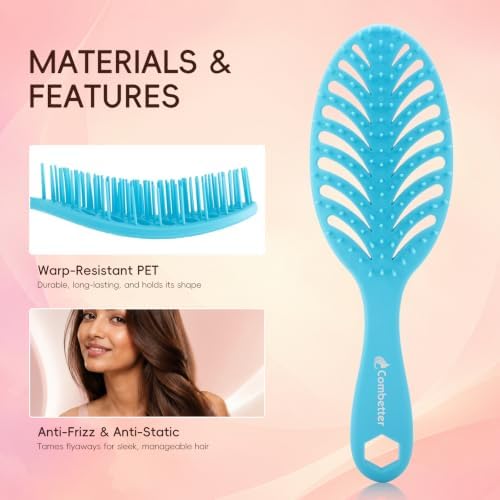 Vented Detangling Hair Brush – Fast Blow Drying, All Hair Types - Image 3