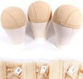 ZQIAN BEAUTY Mesh Dome Caps For Wig 6 Pcs Stretchable Beige Mesh Dome Wig Cap Breathable Spandex Wig Caps For Making Wigs (6 Pcs, Beige, L) by ZQIANBEAUTY