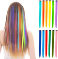 BEAHOT 12 PCS Clip in Colored Hair Extensions, 20 Inches Rainbow Hairpieces by BEAHOT