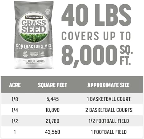 Pennington Contractors Northern Grass Seed Mix, Rapid Grass Seeds for Lawn, 40 lb - Image 4