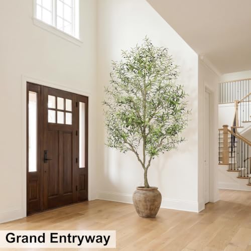 LYERSE Faux Olive Tree 9ft - Artificial Olive Tree Indoor for Home Decor - Image 3