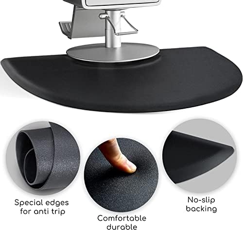 Anti Fatigue Mat for Hair Stylist 5′x3′, Barber Mat Anti Fatigue for Salon Chair Barber Stations Hairdressing Equipment (1/2 inch) - Image 4