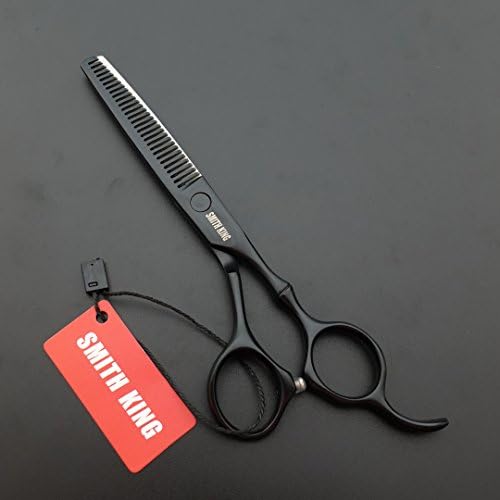6.0 Inches Professional hair cutting thinning scissors set with razor (Black) - Image 6