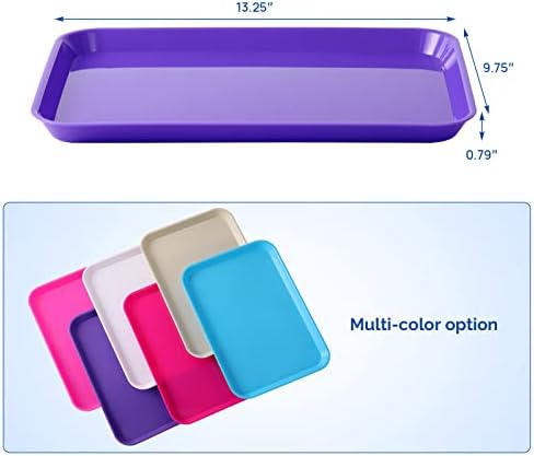 JMU 20 Pcs Purple Dental Procedure Trays Flat Trays Size B 13.25" X 9.75" - Image 4