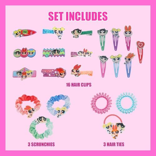 Powerpuff Girls Hair Accessories Set with Hair Clips & Bows - Image 2
