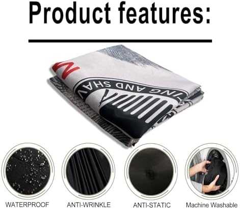 Barber Capes for Men, Hair Cutting Cape with Copper Snaps, Salon Cape for Stylist, Waterproof Large Hairdressing Gown- 63”× 56”, 5 Dollars Pattern - Image 4