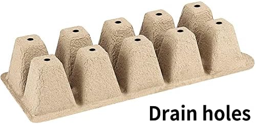 200 Cells Seed Starter Tray, 20 Pack Biodegradable Seed Starter Kit, Peat Pots for Seedlings with 200 Plant Labels, 2 Seed Planting Tool and 1 Spray Bottle - Image 3