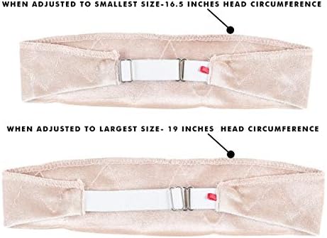 Wig Grip Headbands For Women- Adjustable To Custom Fit Your Head - Velvet Comfort - Wig Bands No Slip Breathable Lightweight Material For All Day Wear! Keep Wig Comfortably Secured - Image 5