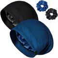 Satin Bonnets for Sleeping Adjustable Silk Lined Bonnet Sleep Cap Hair Wrap by ROYBENS