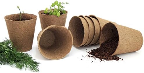 Daniel's Plants 4" Naked Pots | Large Natural Plantable Seed Starter Pots | OMRI-Listed Biodegradable for Seedlings | Enhanced Aeration | Earth Friendly - Peat Free | 30 Pack 4 Inch Round - Image 7