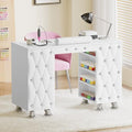 Kikihouse Manicure Table Nail Desk with Dust Collector (White) by Unknown