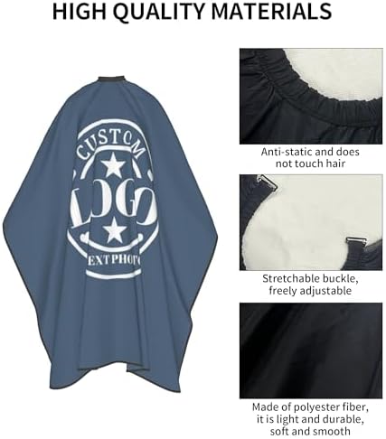 Custom Barber Cape Customized Haircut Capes Logo Text Photo Salon Hairdressing Apron for Home and Barbershop - Image 6