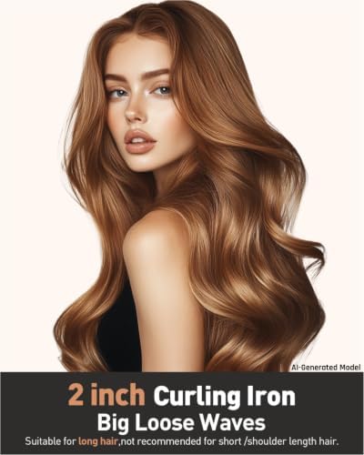 2 inch Curling Iron Extra Large Barrel for Long Hair,Create Big Curls - Image 2