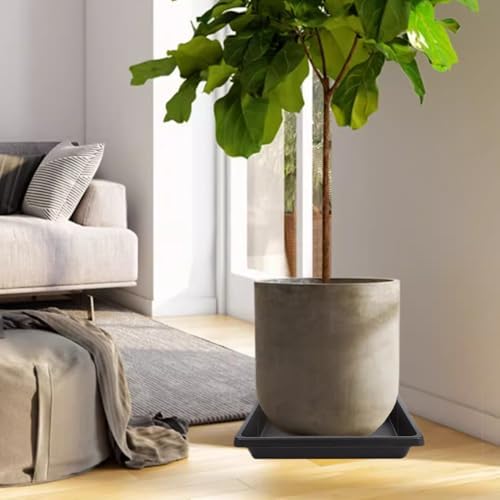 Square Plant Saucer 14 Inch 4 Pack, 6 8 10 12 13 16 18 20 Durable Plastic Plant Trays for Pots-Indoor Outdoor, Durable and Thicker Large Plant Drip Trays, Flower Planter Saucers for Potted Plants - Image 7