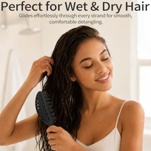 Vented Detangling Brushes for Wet & Dry,Curly Straight Thick Hair - Image 5