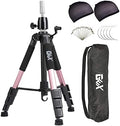 GEXWORLDWIDE GEX 55" Mannequin Tripod Stand Heavy Duty Wig Stand Canvas Block Training Doll Manikin Head for Cosmetology Hairdressing (Rose Gold) by GEXWORLDWIDE