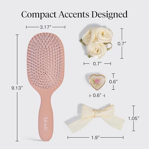 KitschPop™ Paddle Brush | Hair Brushes for Women – Terracotta - Image 5