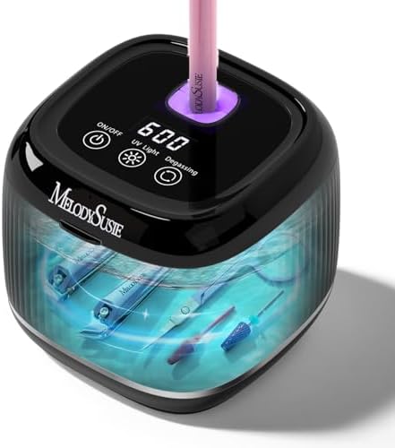 MelodySusie 2 in 1 Nail Tool Cleaning Machine for Nail Tools DL-160 Black by MelodySusie