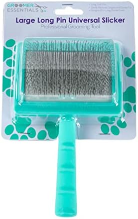 Groomer Essentials Long Pin Slicker Brush for Dogs, Large - Image 2
