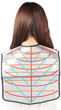 PERFEHAIR Hair Cutting Collar Tool, Salon Hairdressing Hair Dye Cape with Angular & Straight Cutting Guidelines, Waterproof by PERFEHAIR